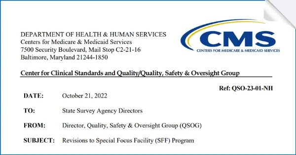 Cms qso survey memorandum